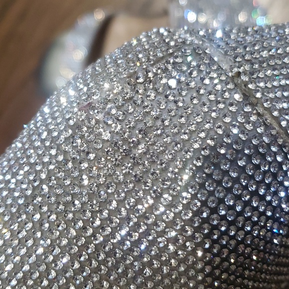 Steve Madden Silver Diamond Platform Heels - Picture 6 of 15